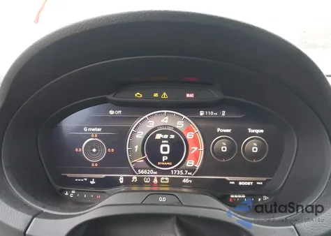 2018 Audi Rs 3 2.5T z USA, uszkodzony, nr VIN WUABWGFF7J1902963